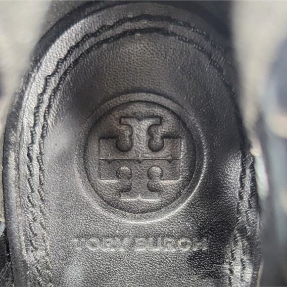 Tory Burch Leyla bootie open toe laser floral cut heel zip size 9.5 - Picture 7 of 8